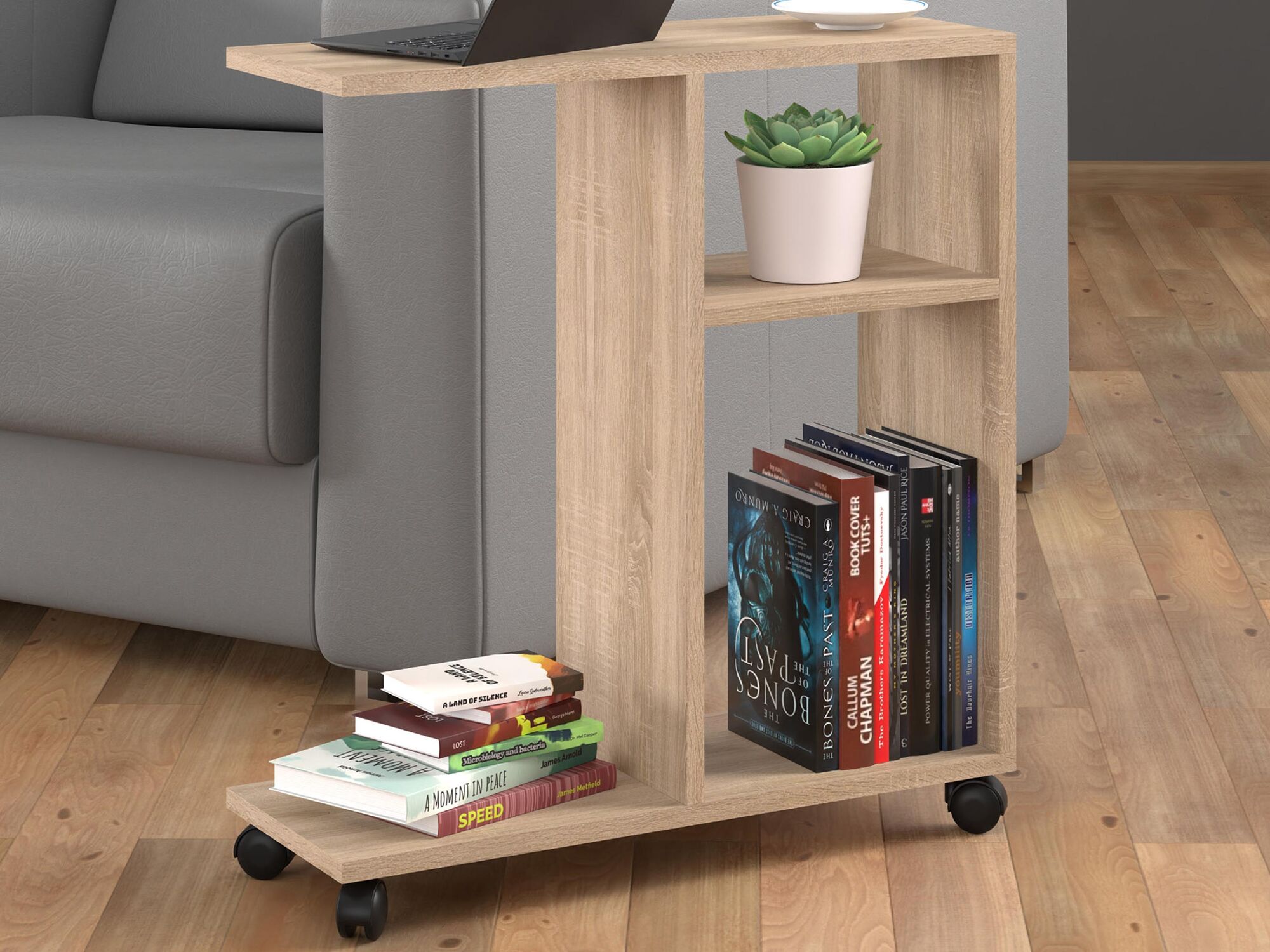 Table basse TACORA 2 niches 60 cm sonoma