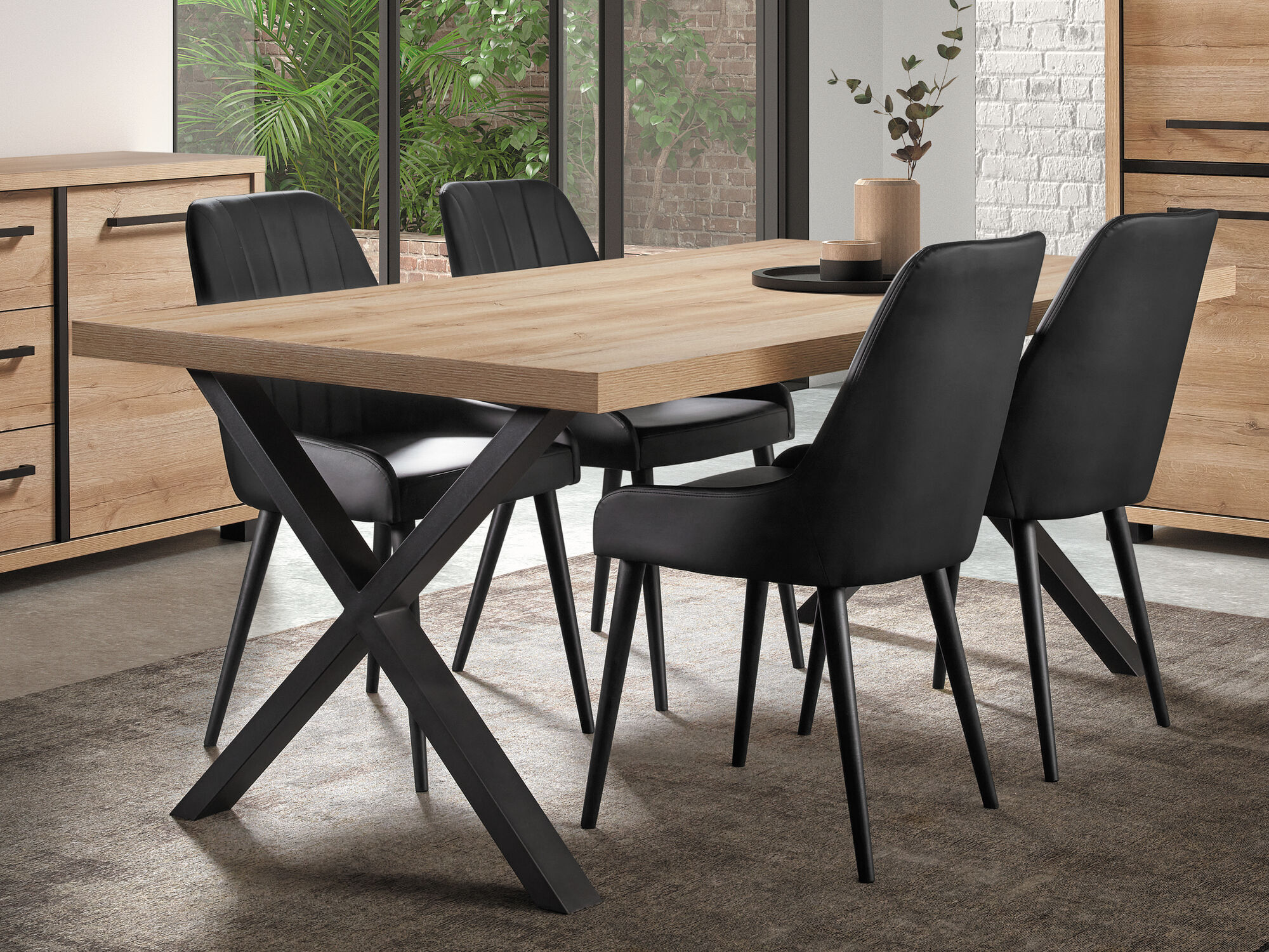 Table repas RIMINI 170 cm chêne arizona