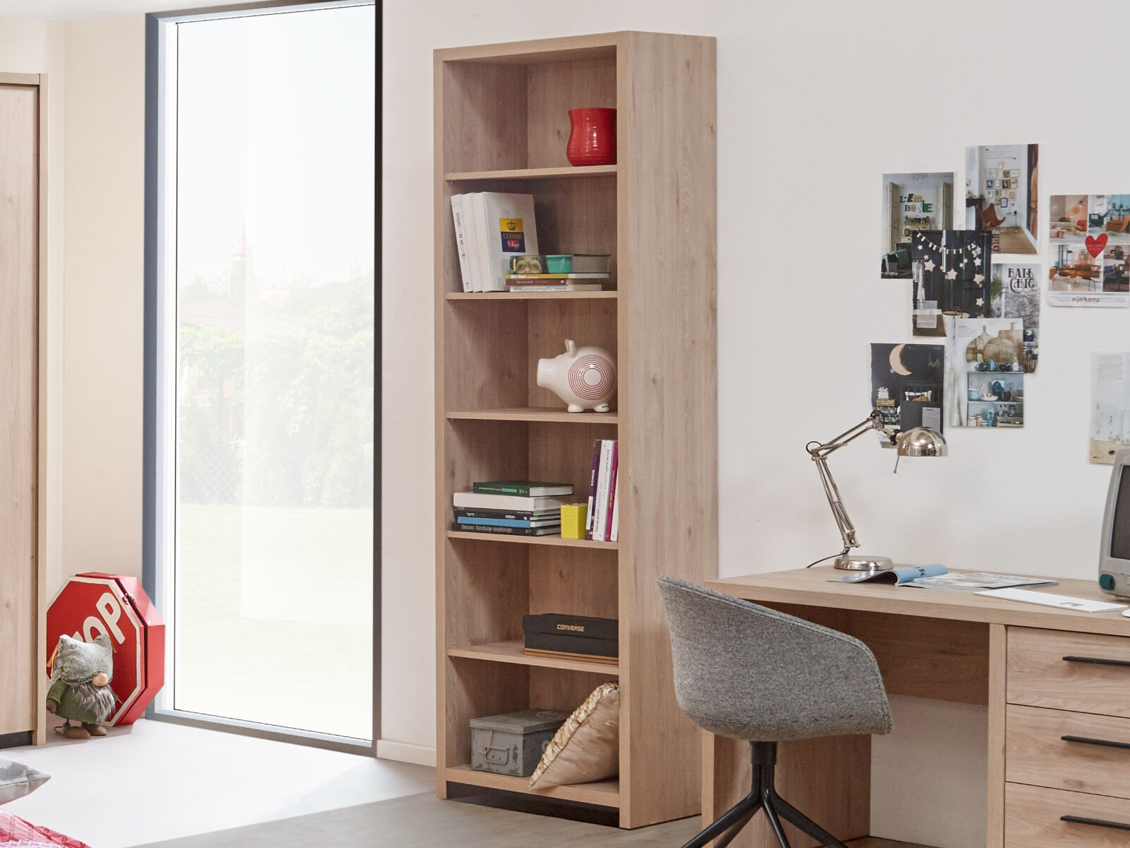 Bibliothèque VIOLON 6 niches castella