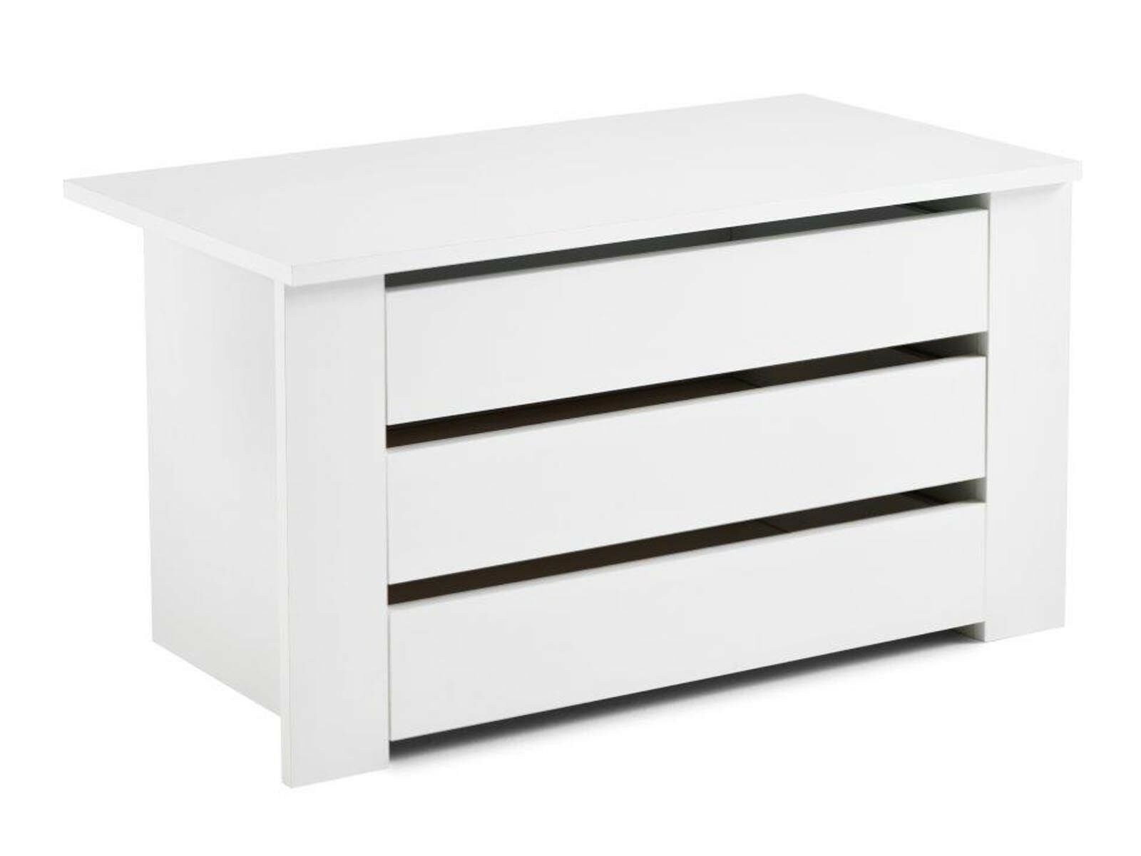 Bloc-tiroir SALSA 3 tiroirs 89 cm blanc