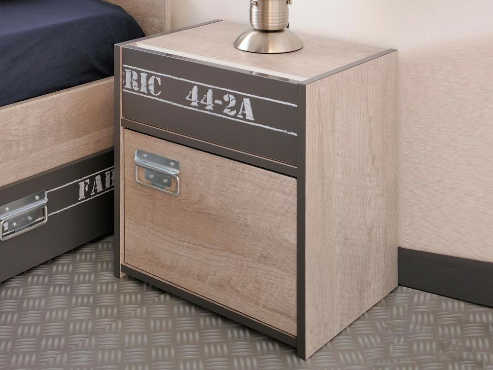 Chevet FACTORY gris loft/gris ombre