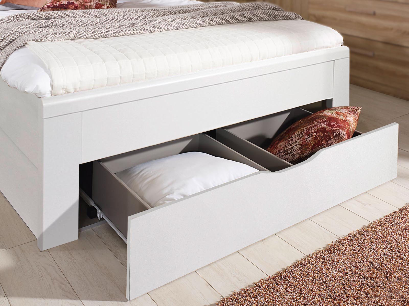 Lot de 3 tiroirs RIGA 160x200 blanc