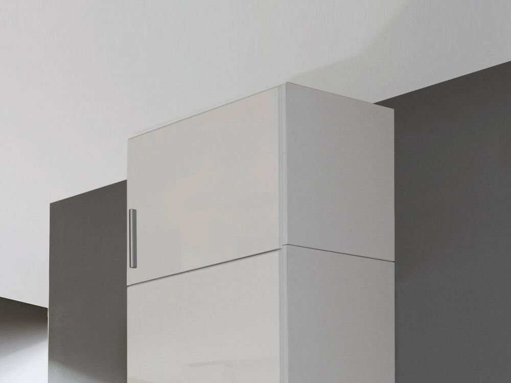 Surmeuble CELLON blanc 1 porte (droite) blanc brillant