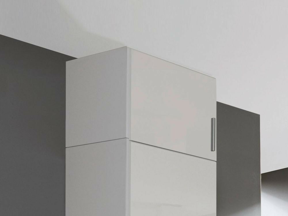 Surmeuble CELLON blanc 1 porte (gauche) blanc brillant