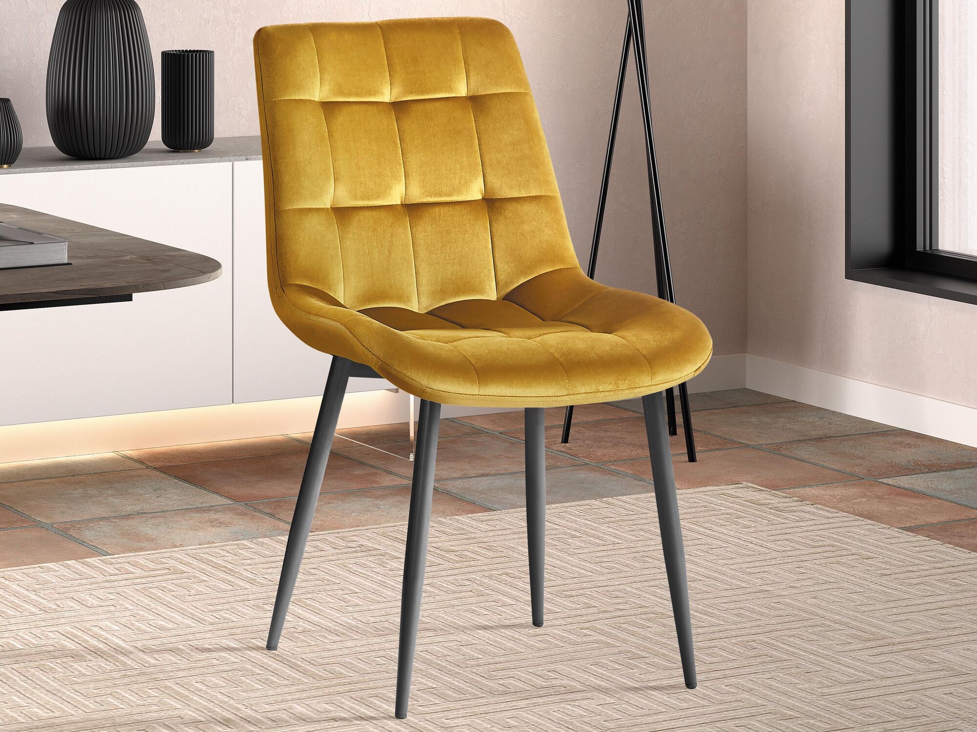 Chaise JUTTO bronze doré