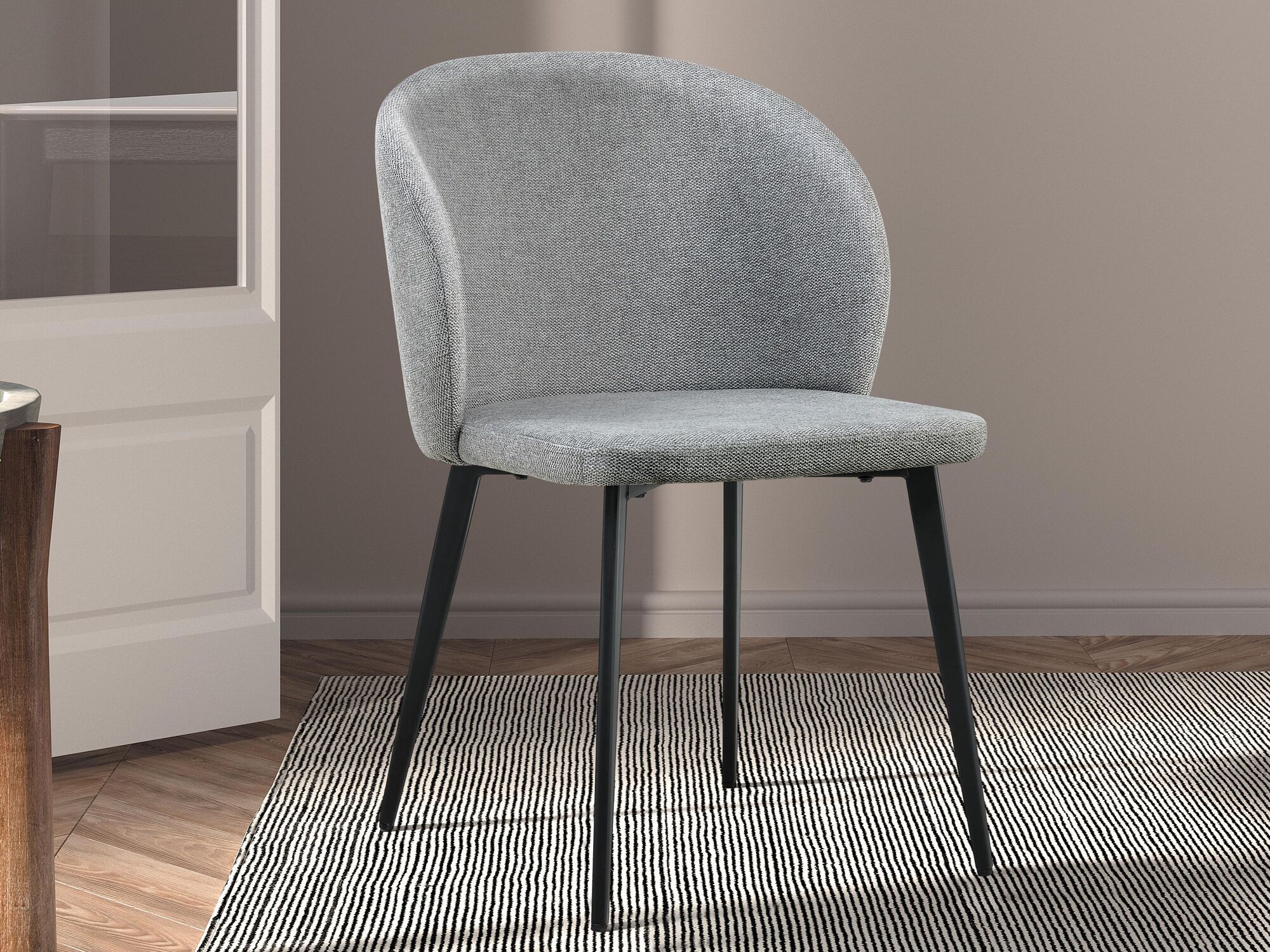 Chaise TEDESCO gris clair