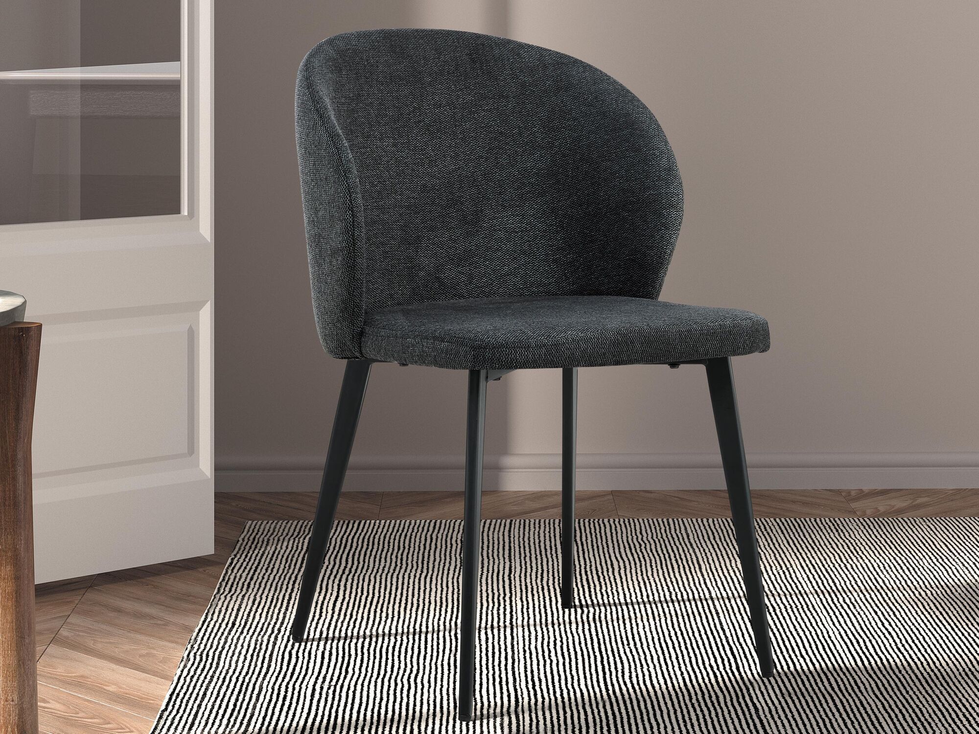 Chaise TEDESCO gris foncé