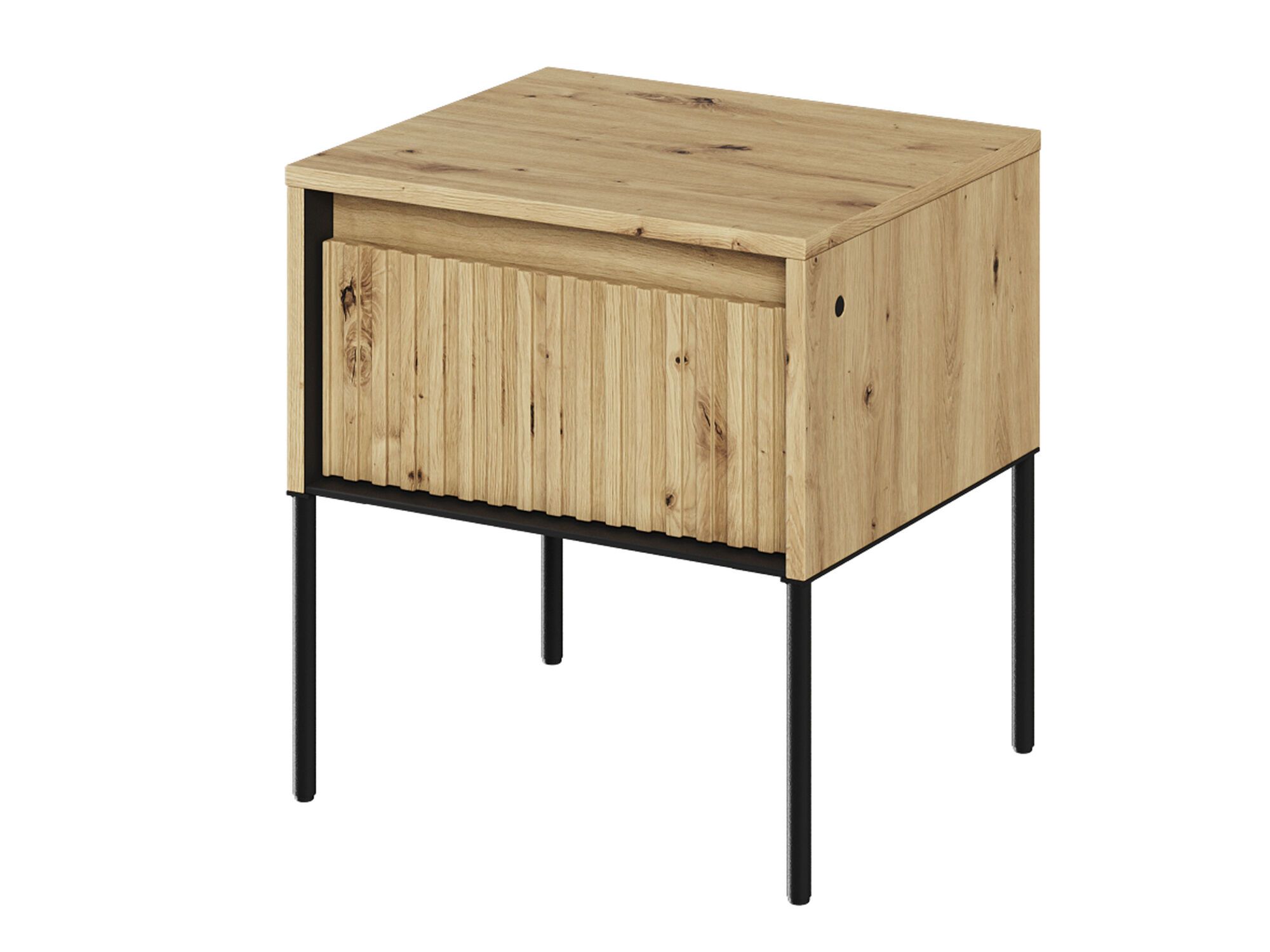 Table de chevet TRAINING 1 tiroir chêne artisan
