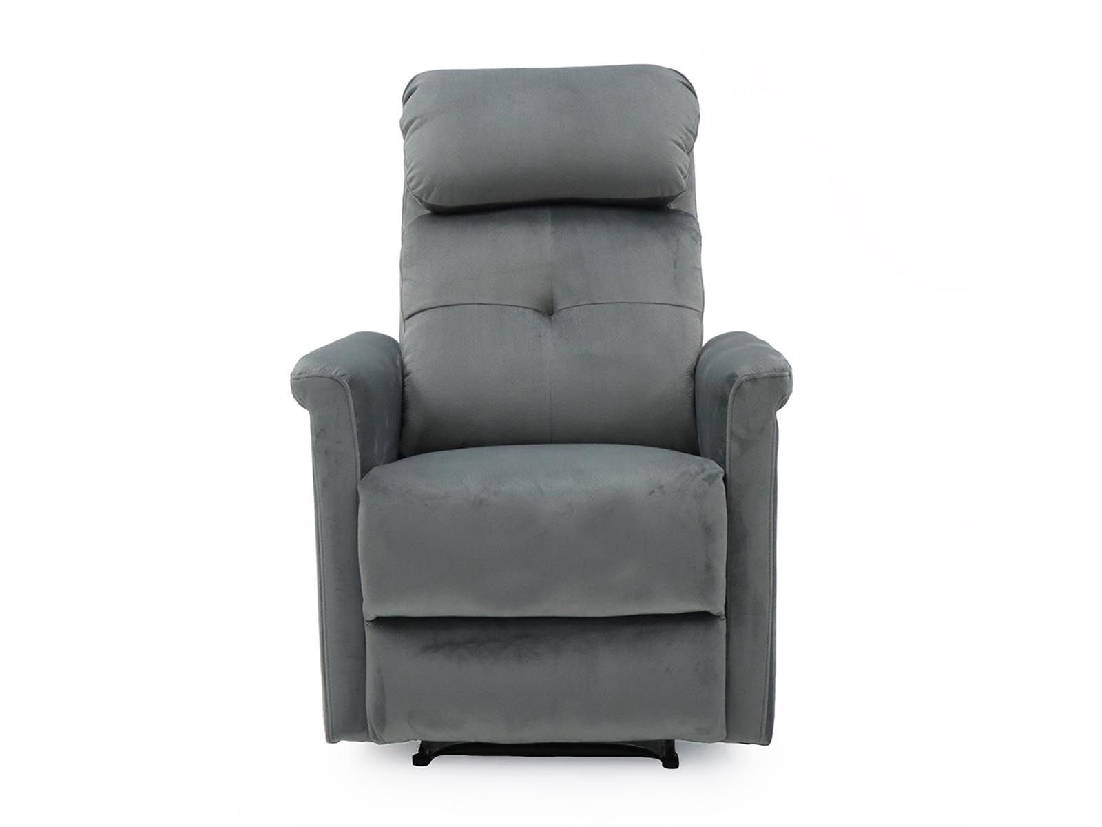 Fauteuil relax manuel LINCOLN eco-cuir gris