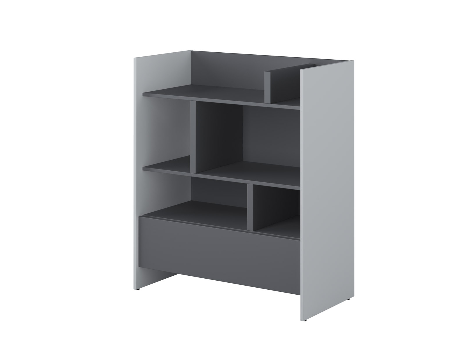 Bibliothèque CONCEPTION PRO 108 cm graphite/gris