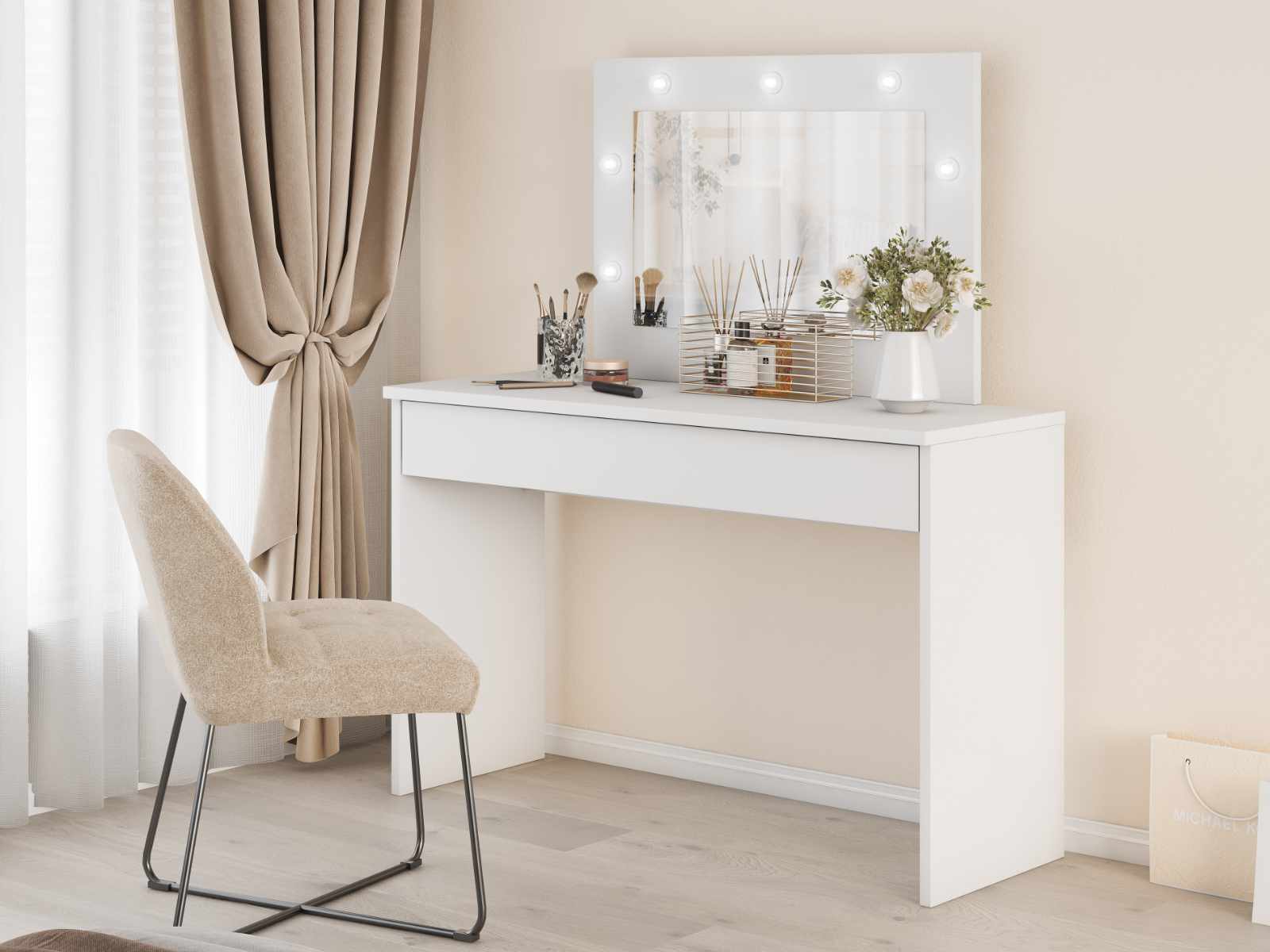 Coiffeuse EVELINE blanc