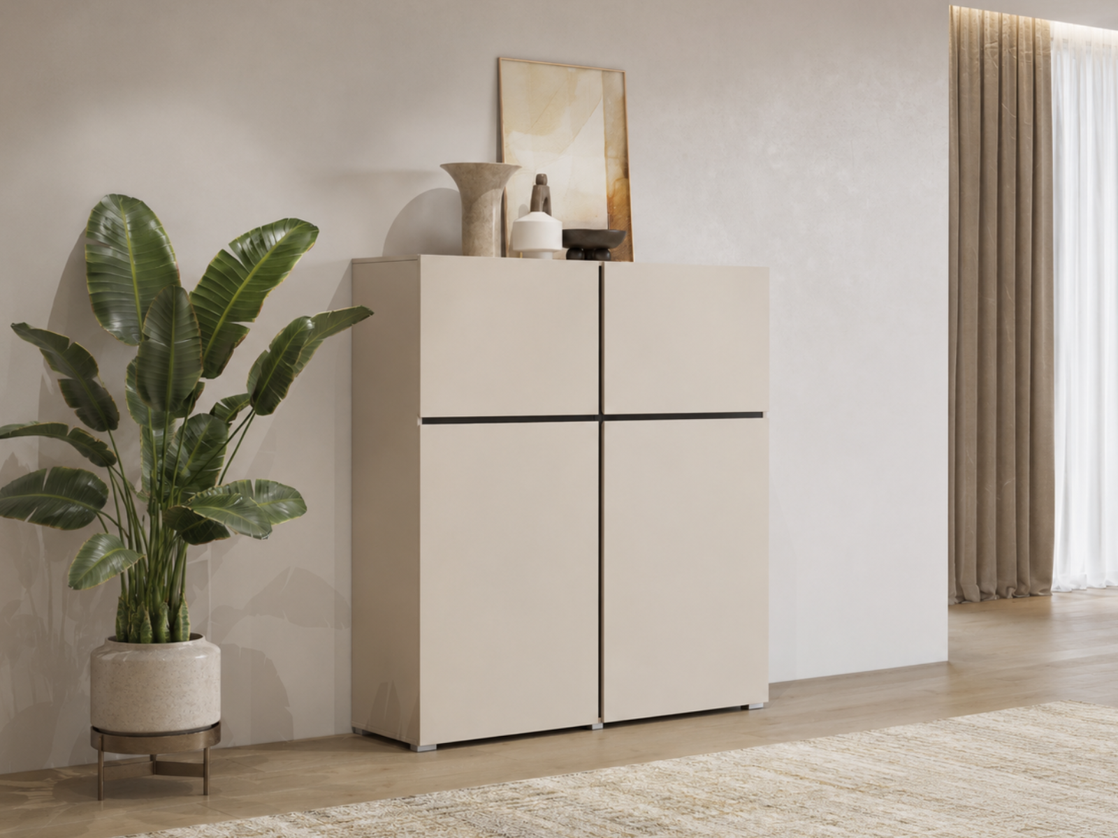 Commode CROSSAIR 4 portes cachemire