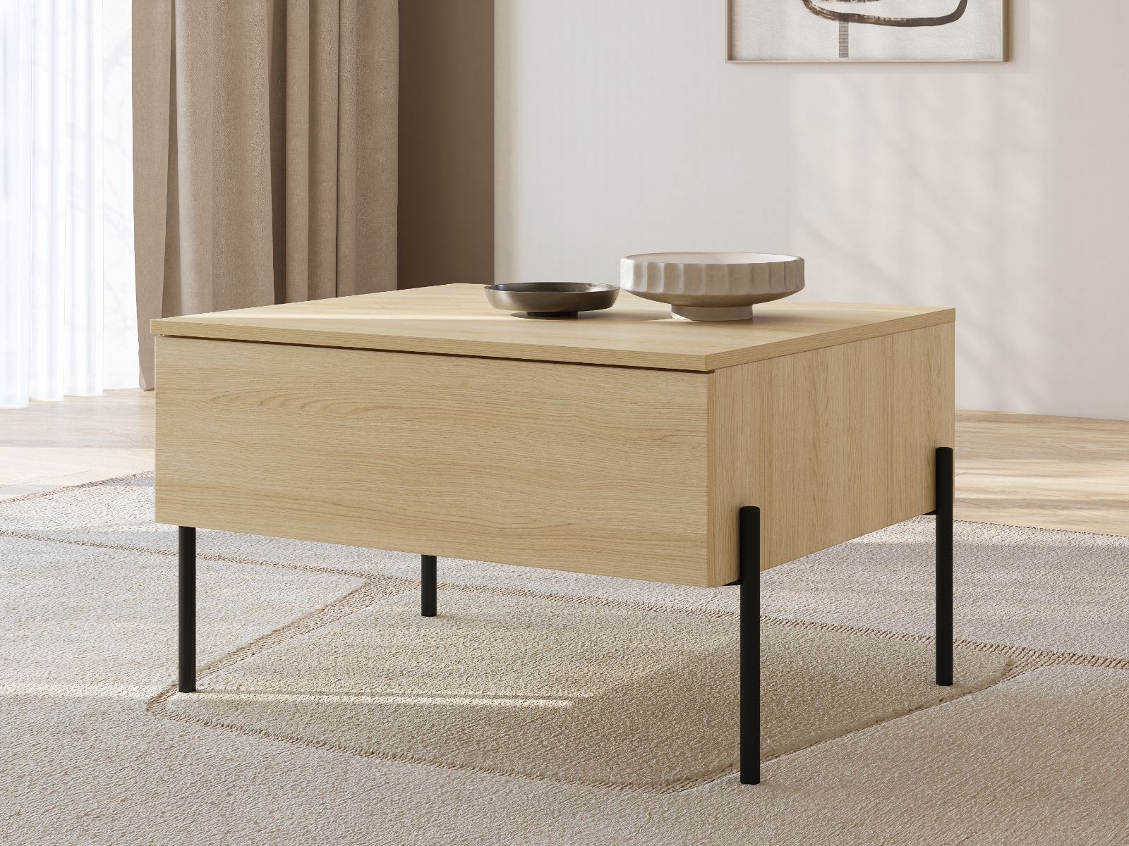 Table basse ORES 70 cm chêne lindberg