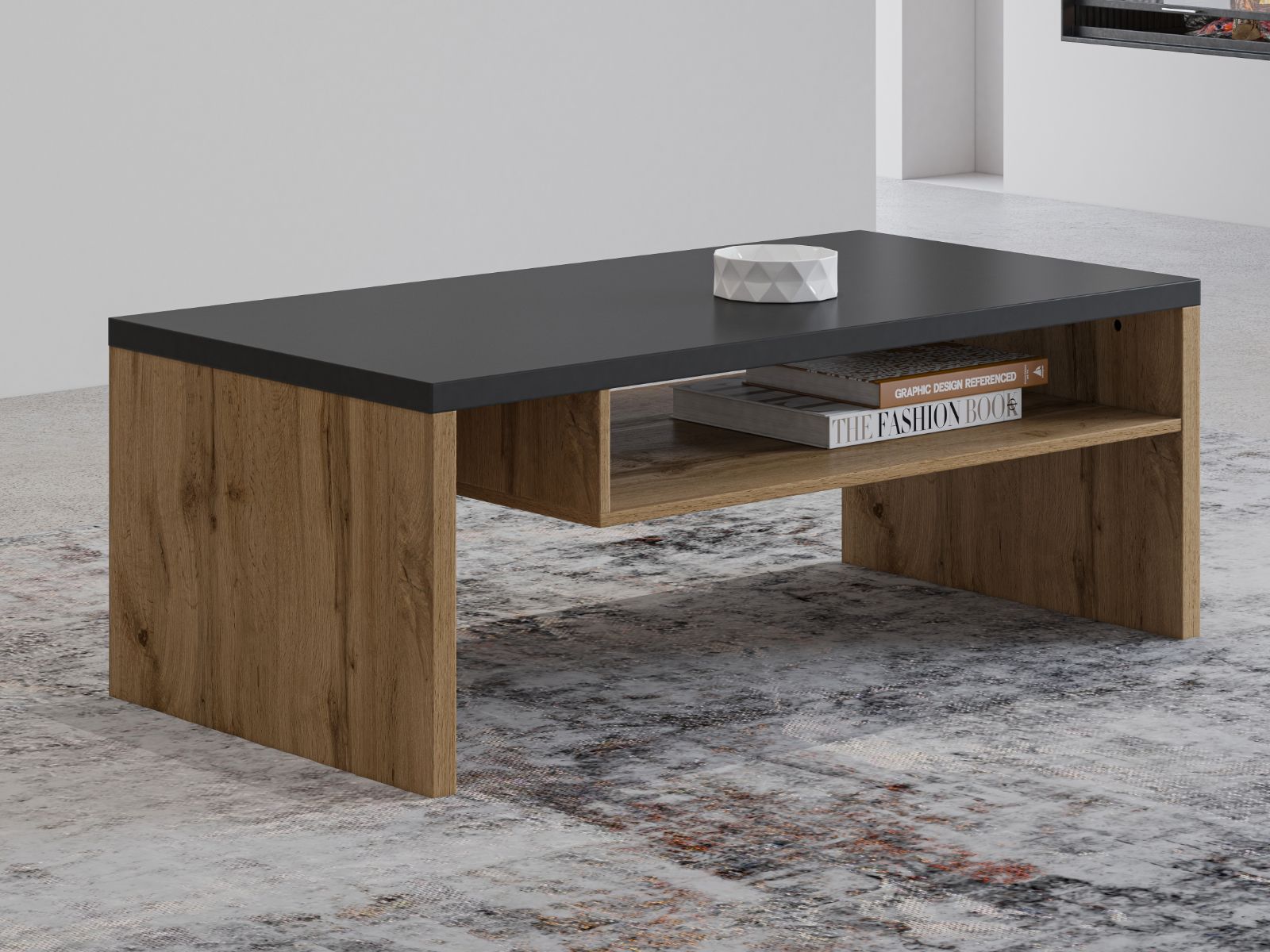 Table basse CROSSAIR 120 cm chêne wotan