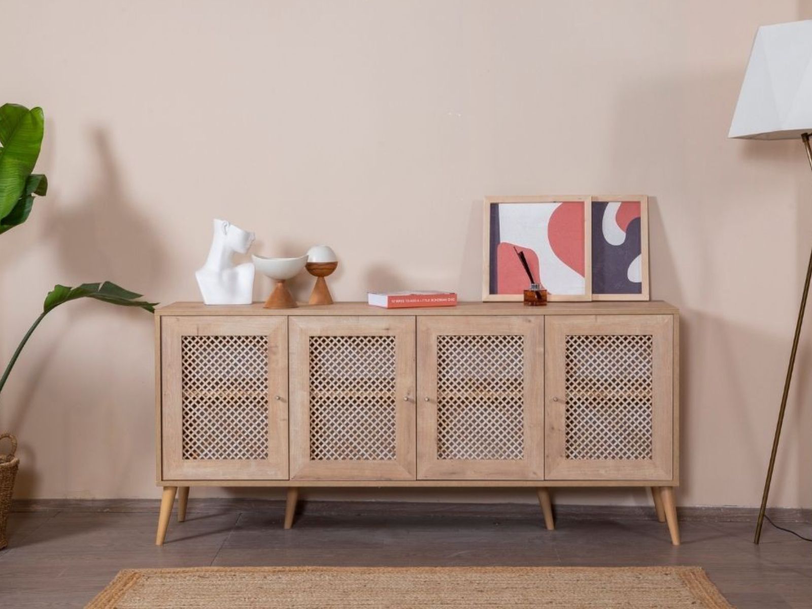 Buffet/bahut GREY 4 portes chêne