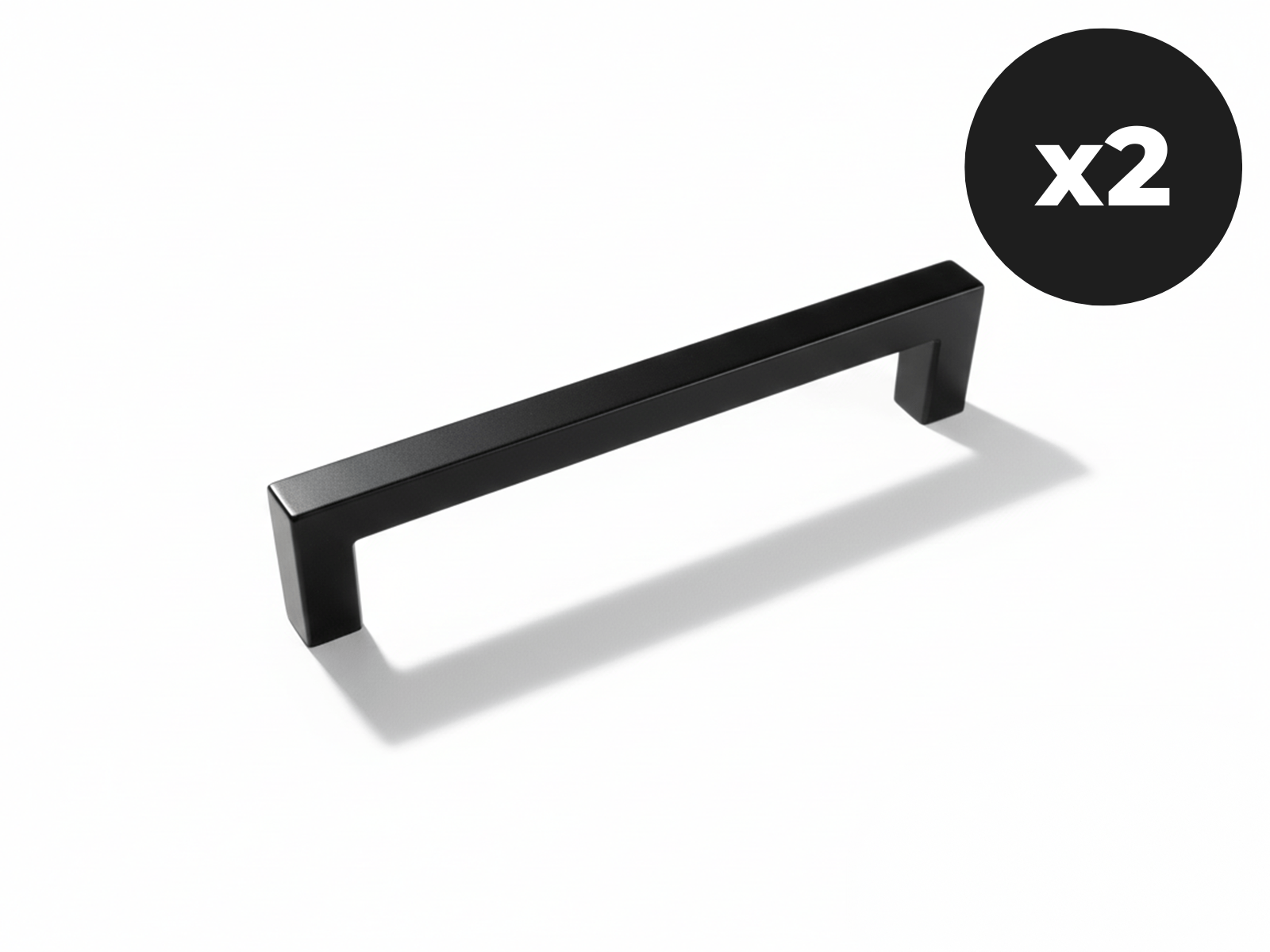 Lot de 2 poignées WASHING noir