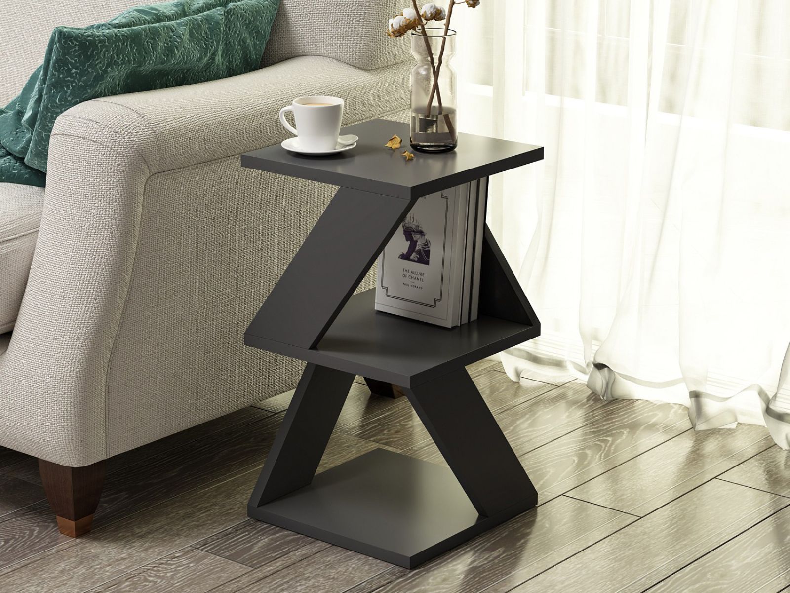 Table d'appoint ALBION 30 cm anthracite