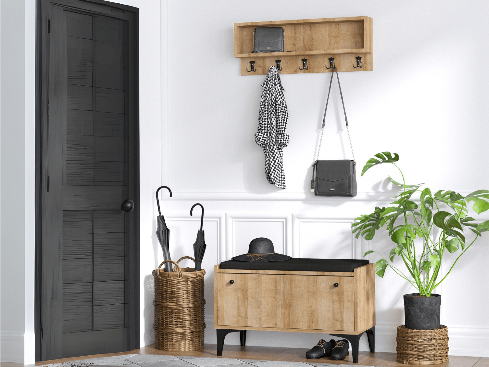 Vestiaire LIPALOUSA 2 portes chêne