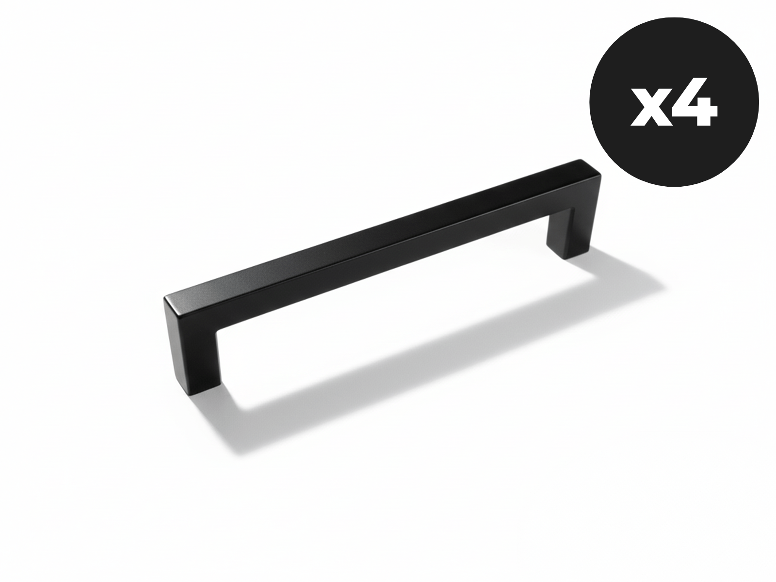 Lot de 4 poignées WASHING noir