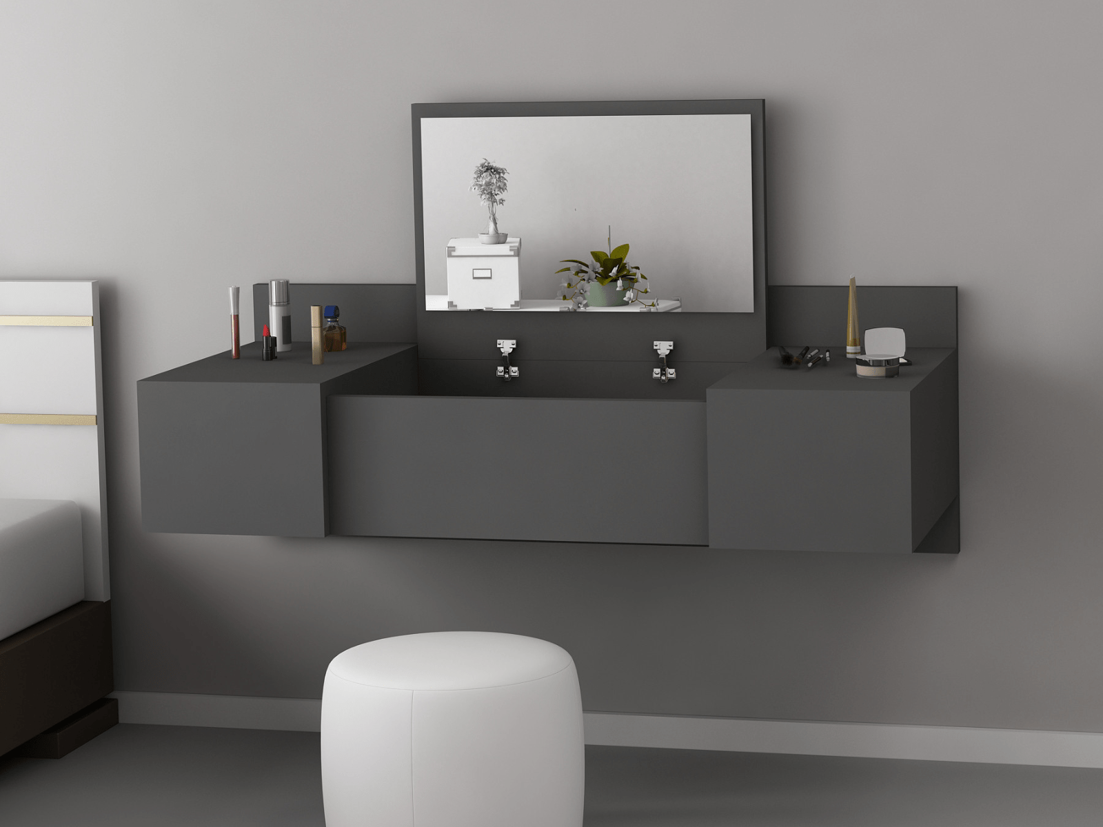 Coiffeuse ZAKKORI anthracite