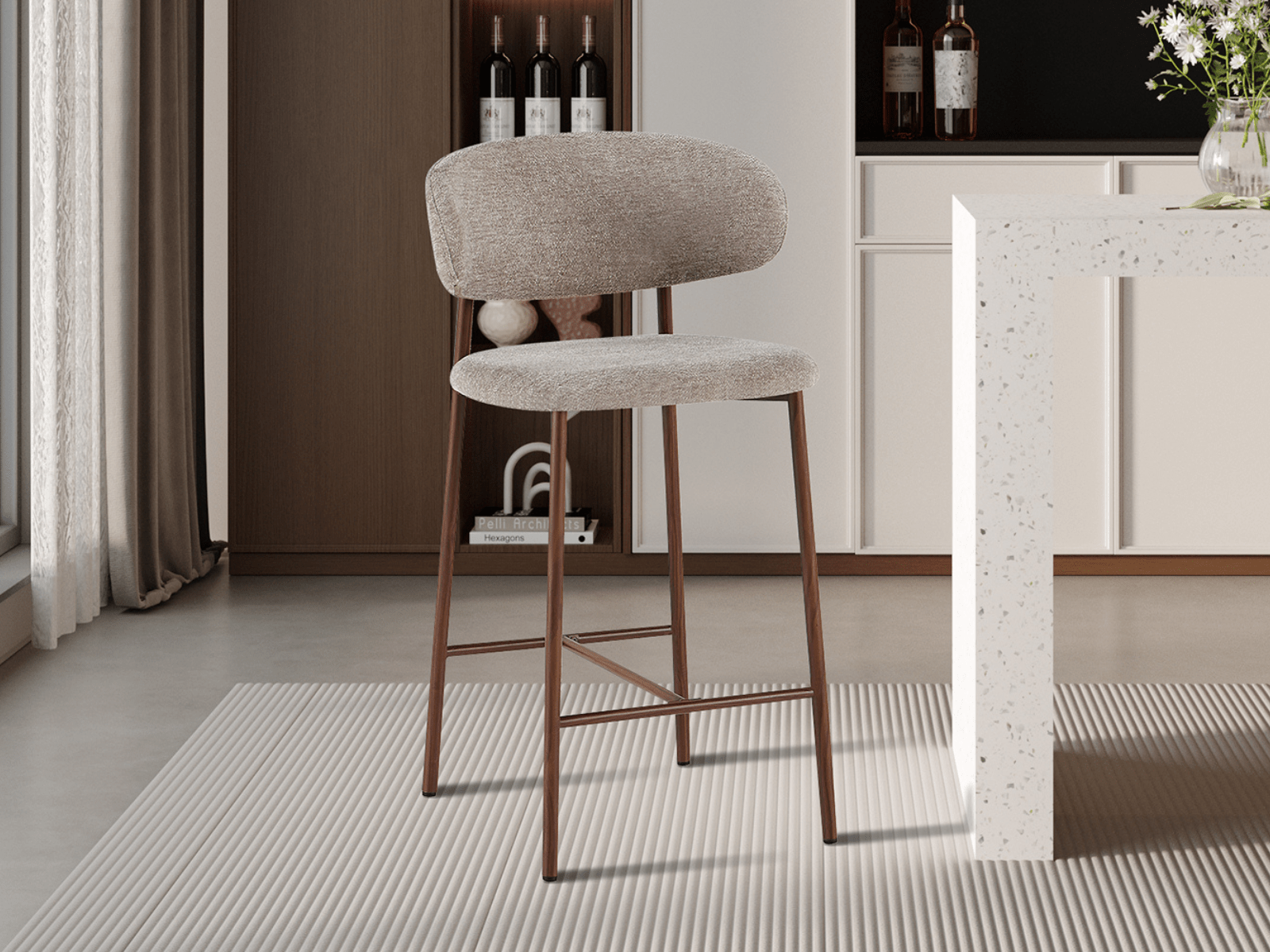 Tabouret de bar CORNELIS sable