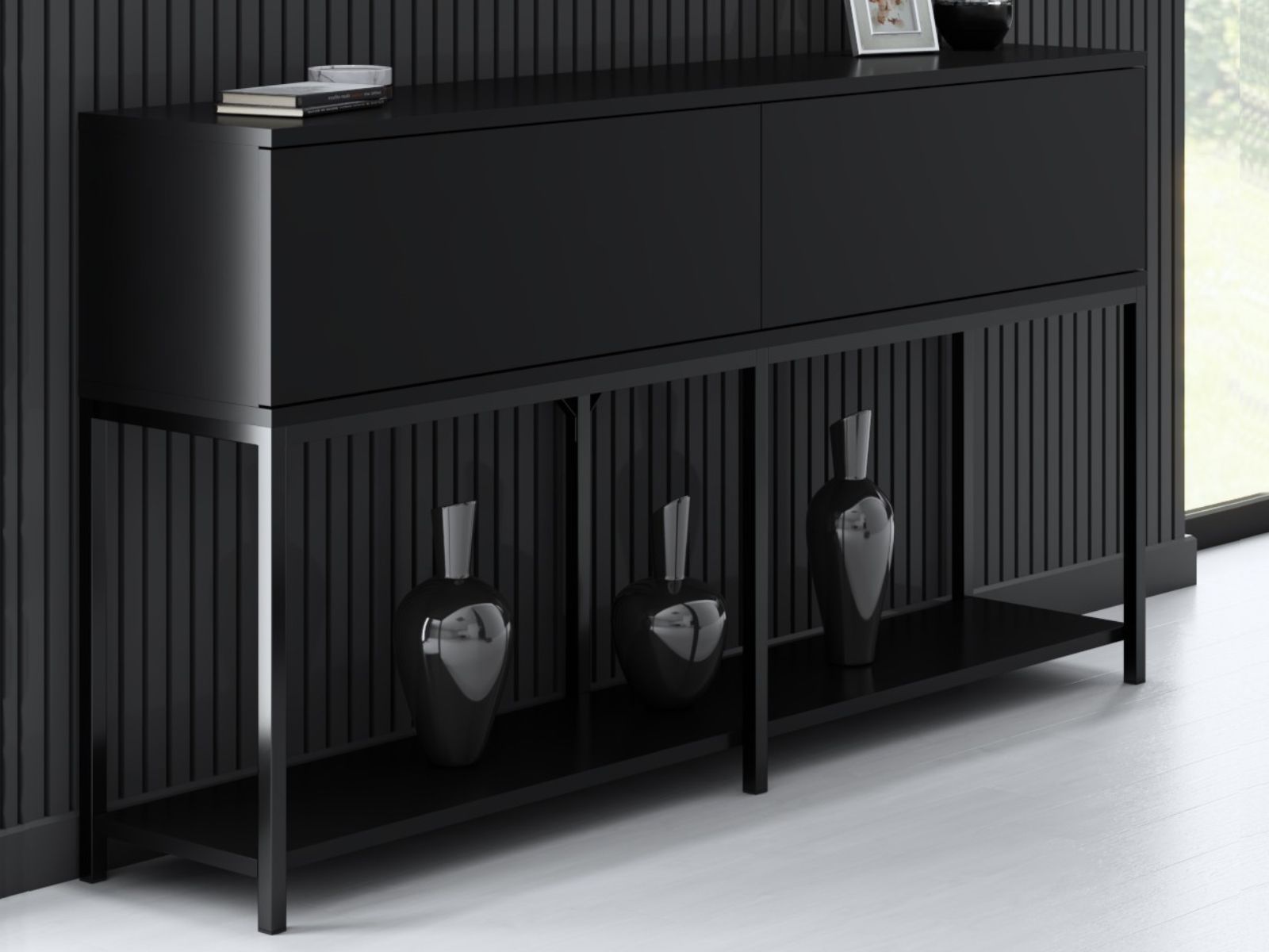 Console LODINO 150 cm noir