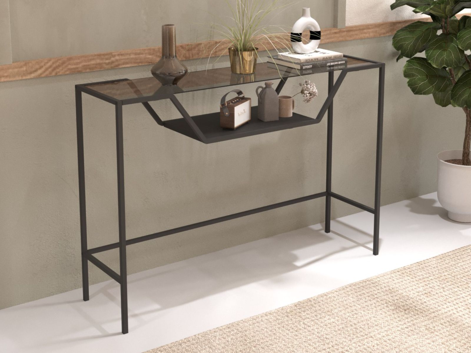 Console LAILA 100 cm noir