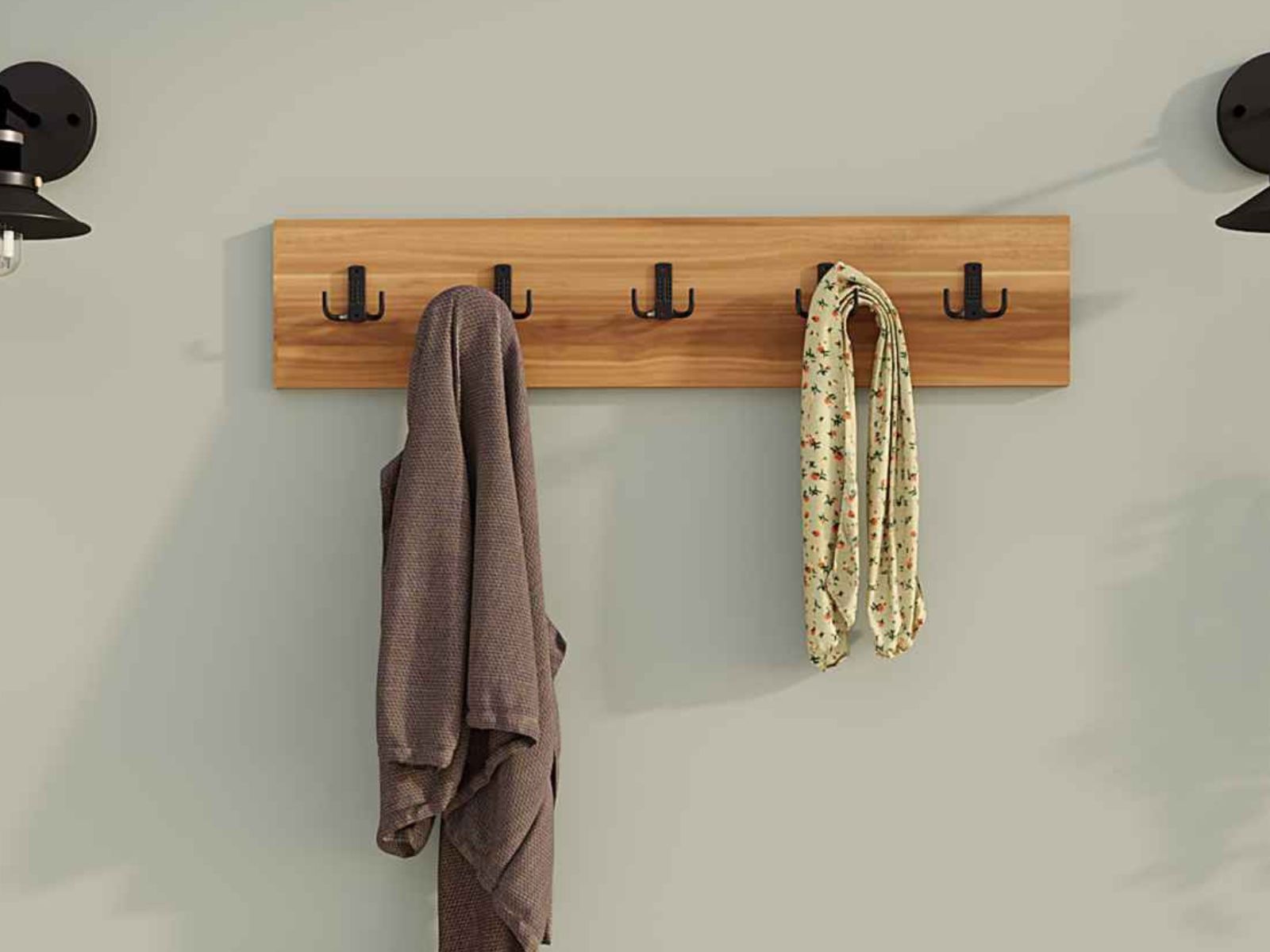 Porte-manteau BELISSO noyer