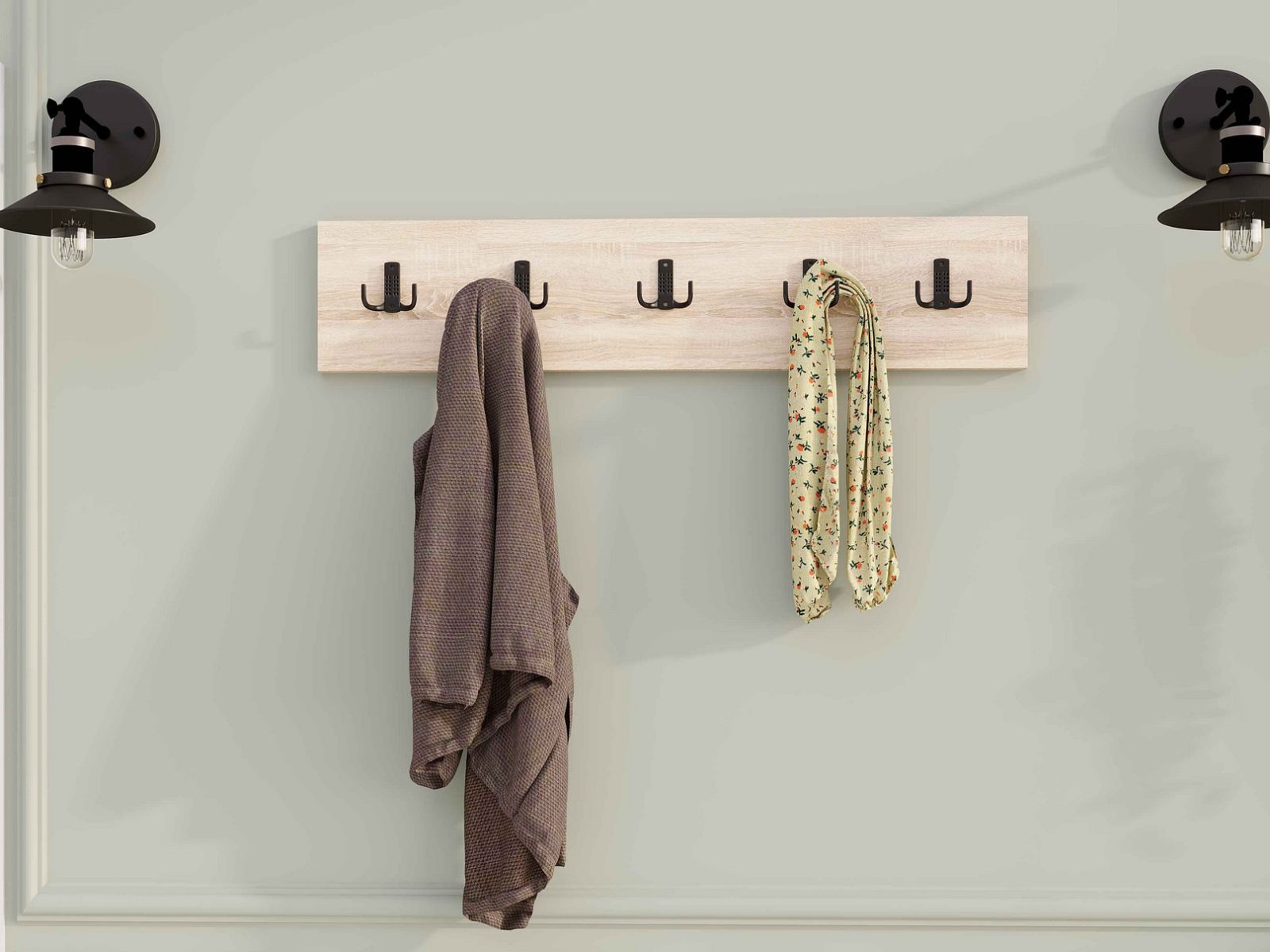 Porte-manteau BELISSO chêne saphire