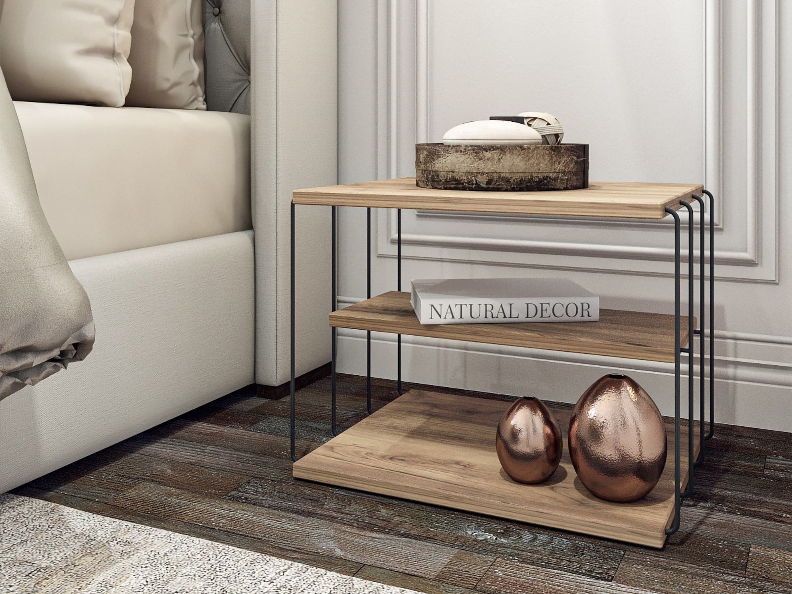 Table d'appoint LEBRON 50 cm pin atlantique