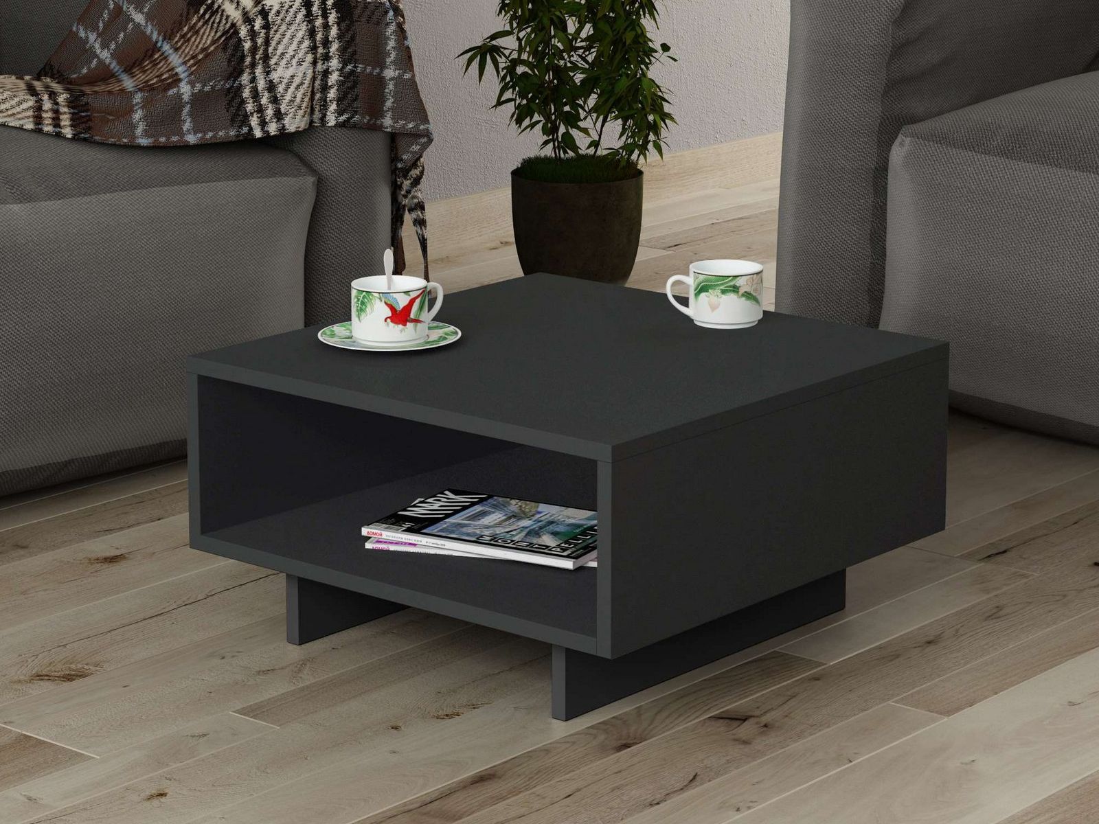 Table basse QUETAL 60 cm anthracite