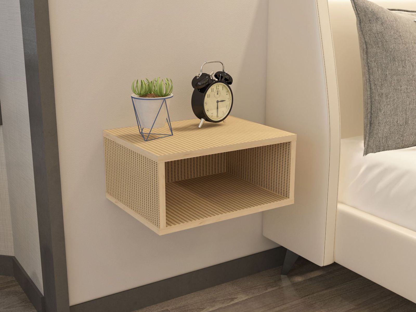 Chevet suspendu DOREX effet rôtin