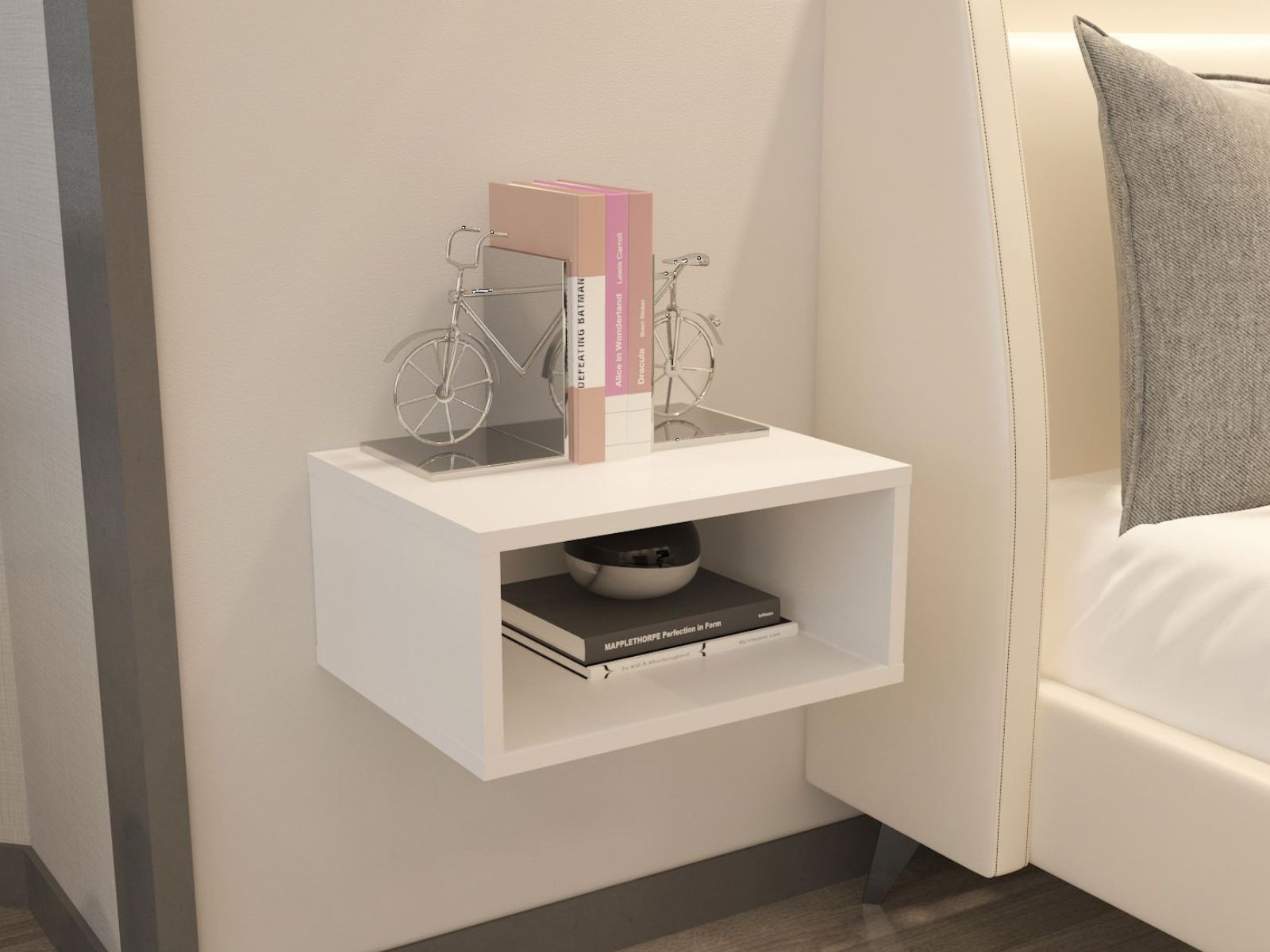 Chevet suspendu DOREX blanc