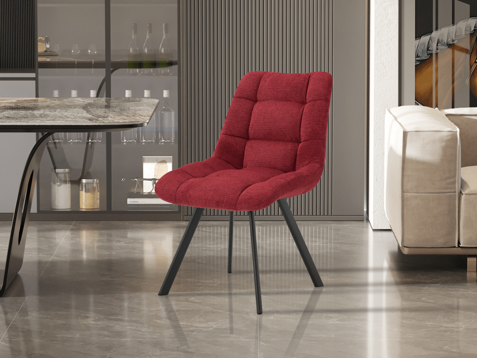 Chaise LORRY rouge