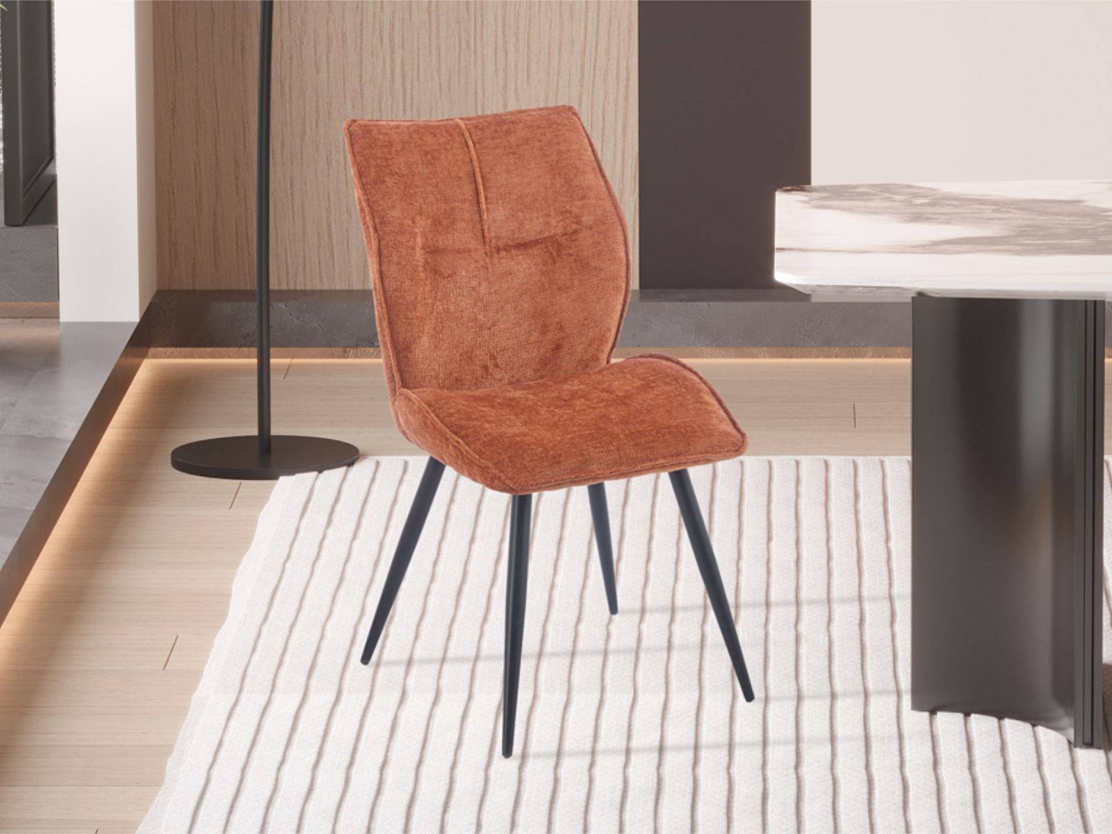 Chaise FAYO rouille
