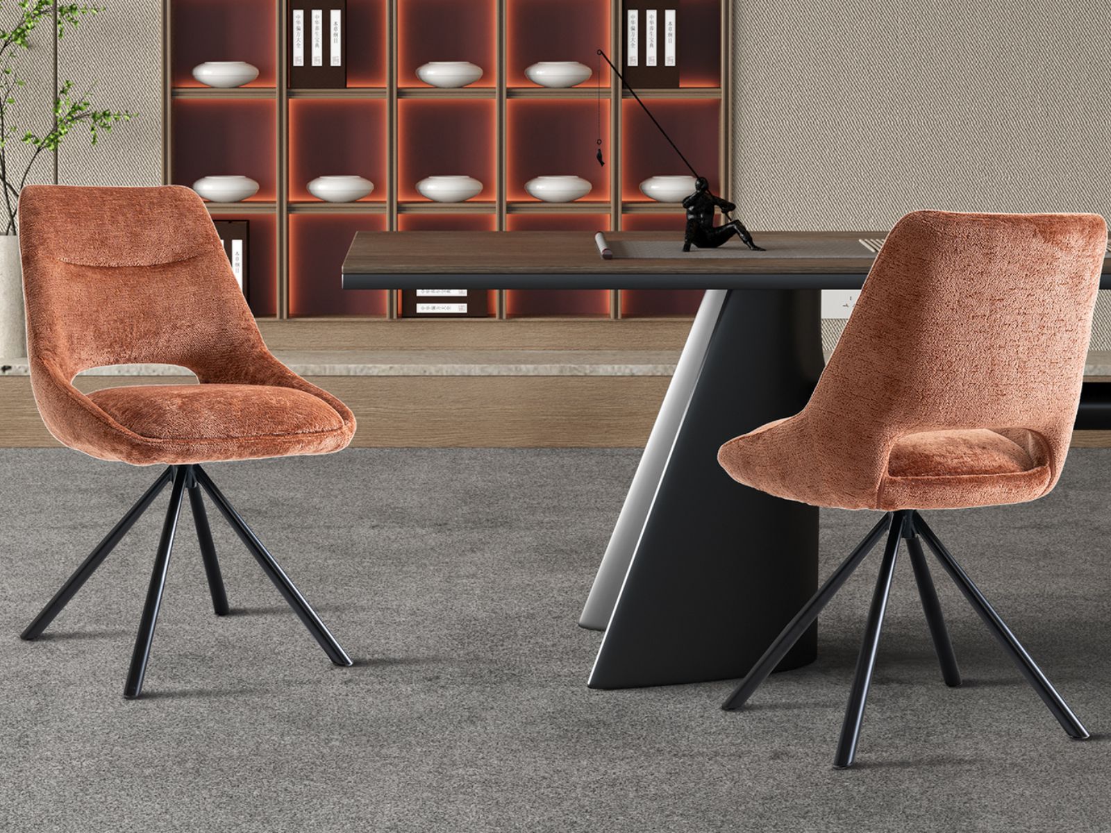 Chaise DANTINO rouille