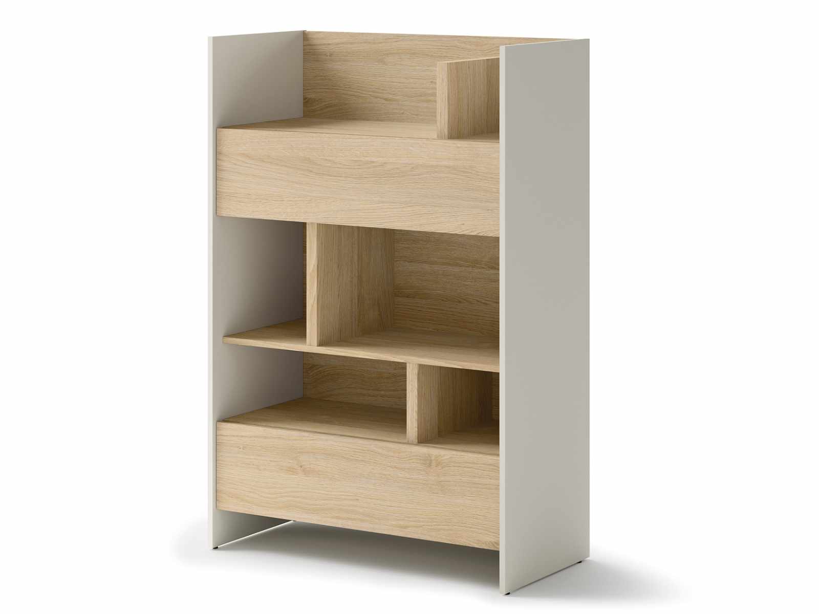 Bibliothèque CONCEPTION PRO 138 cm cachemire/chêne nagano