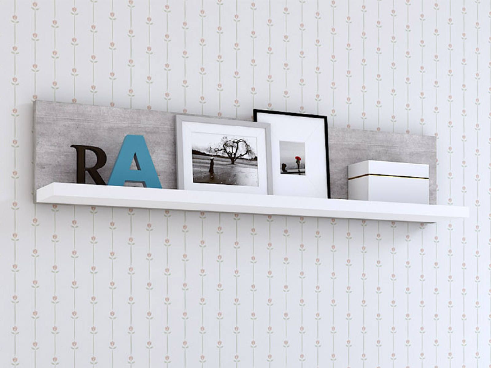 Etagère murale BOTSWANA 150 cm béton