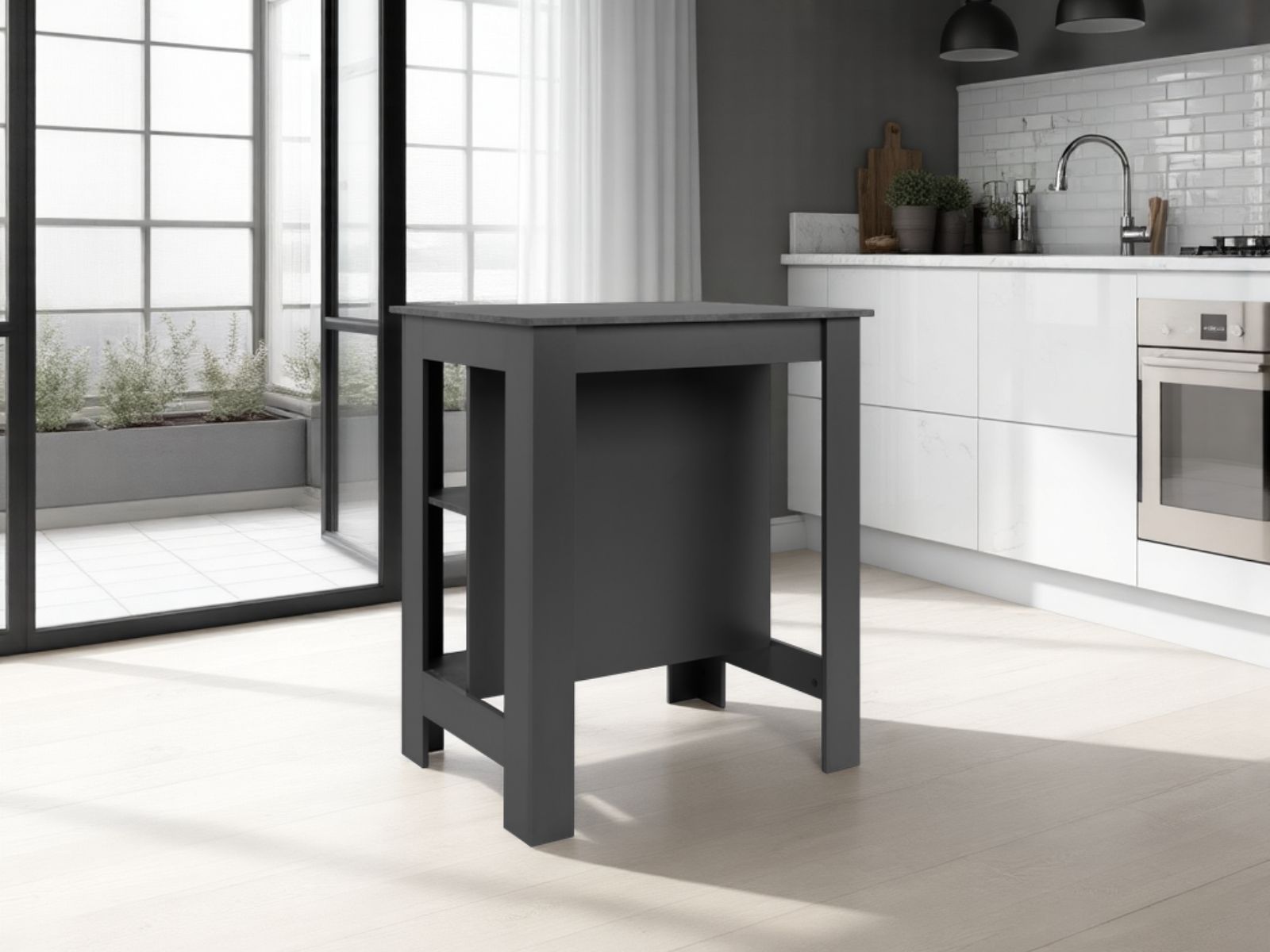 Ilot de cuisine ATLANTIS anthracite