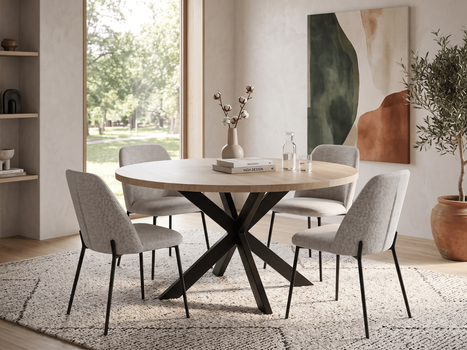Table repas ronde MARNOIX Ø 150 cm chêne français