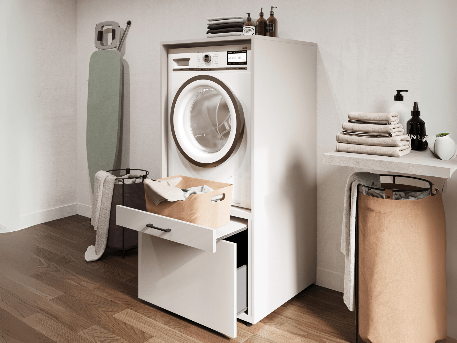 Meuble WASHING 1 machine MEDIUM cachemire