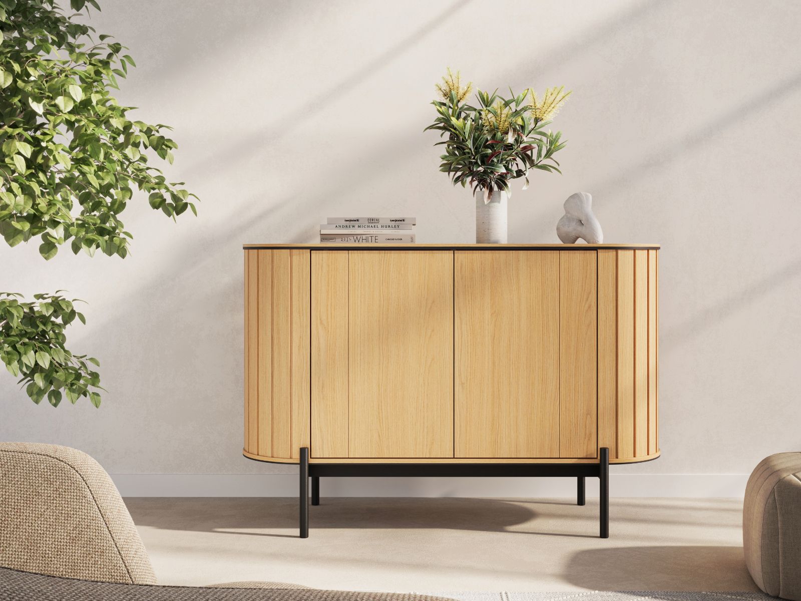 Buffet/bahut ROTARIO 2 portes chêne vincenza