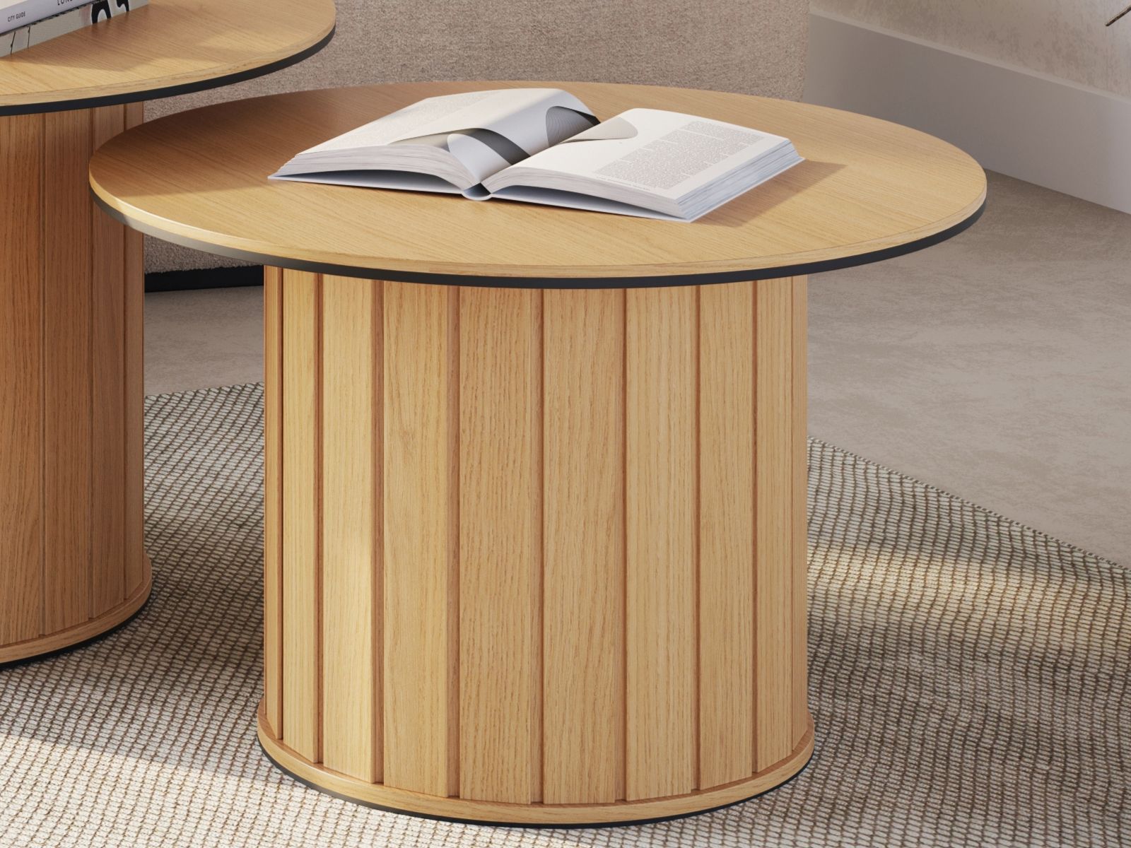 Table basse ROTARIO 66 cm chêne vincenza