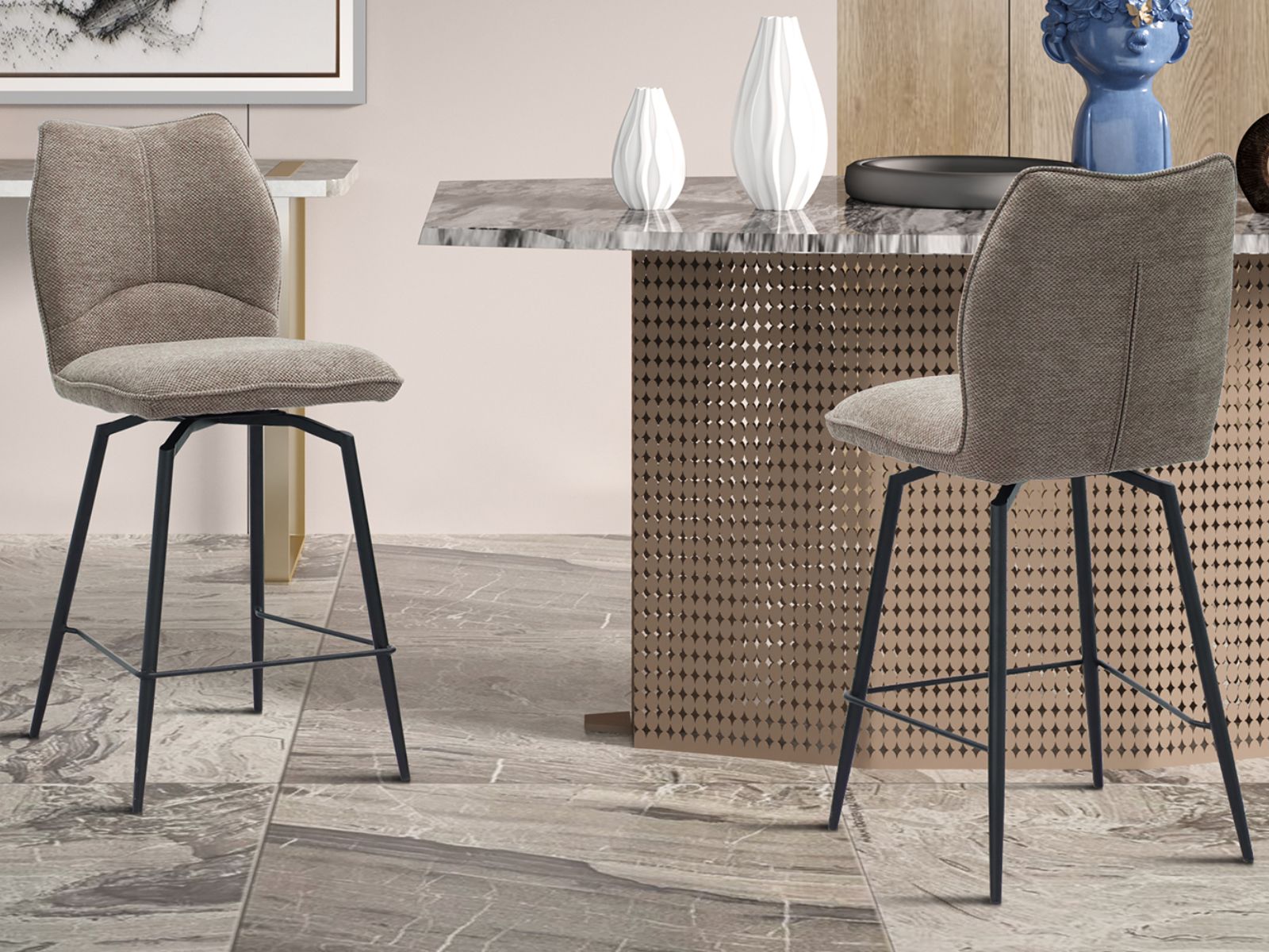 Tabouret de bar LIORA sable