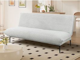 Canapé-lit ALIONA 2 places gris clair