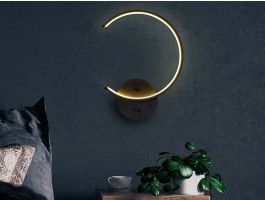 Applique murale MOUNIA 1 lampe noir