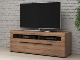 Meuble tv-hifi TULIO 1 tiroir 140 cm chêne grandson