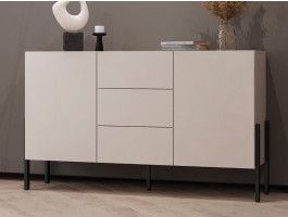 Buffet/bahut JUKAMI 2 portes 3 tiroirs 150 cm cachemire