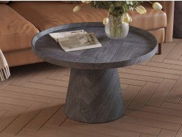 Table basse MAGNUSSEN 80 cm gris foncé