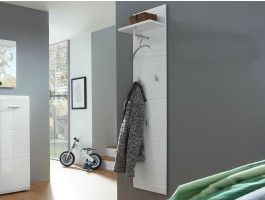 Porte-manteaux long PITTA blanc brillant